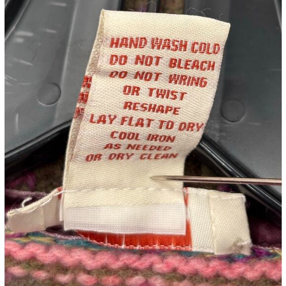 Sundance Fair Isle Cardigan Sweater Womens Small Cottagecore Prairie - Picture 9 of 9